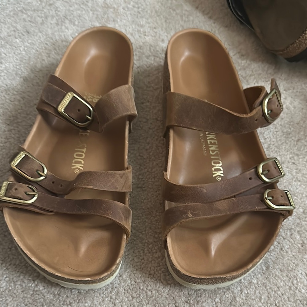 Birkenstock Brown Sandals with Adjustable Straps